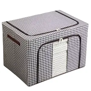 Cutie depozitare 24L cu fermoar, Zebra, o fereastra