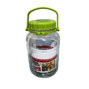 Borcan sticla cu capac si maner, 2L