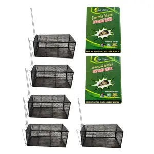 Set 5 + 2 gratis  cursa soareci metalica si capcana lipici