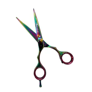 Foarfeca profesionala de tuns 6 inch cu tija demontabila Multicolora