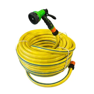 Kit irigare gradina furtun 1/2 - 20m, pistol apa si conectori