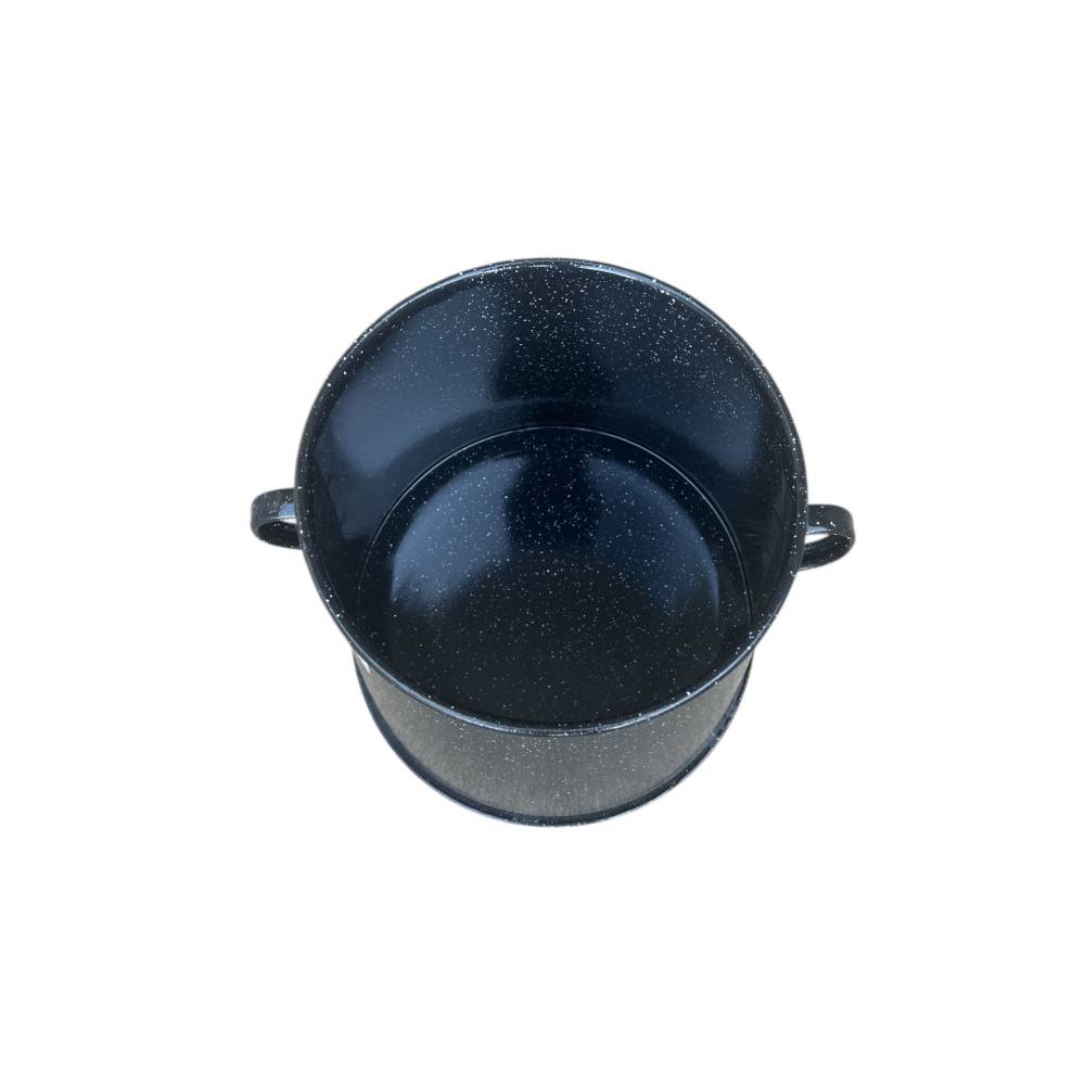 Garnita emailata neagra/bidon untura 10 L