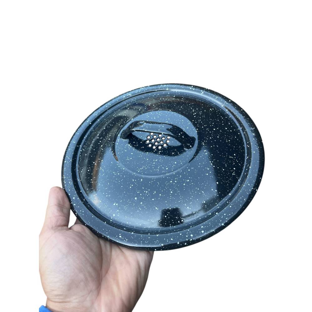 Garnita emailata neagra/bidon untura 10 L