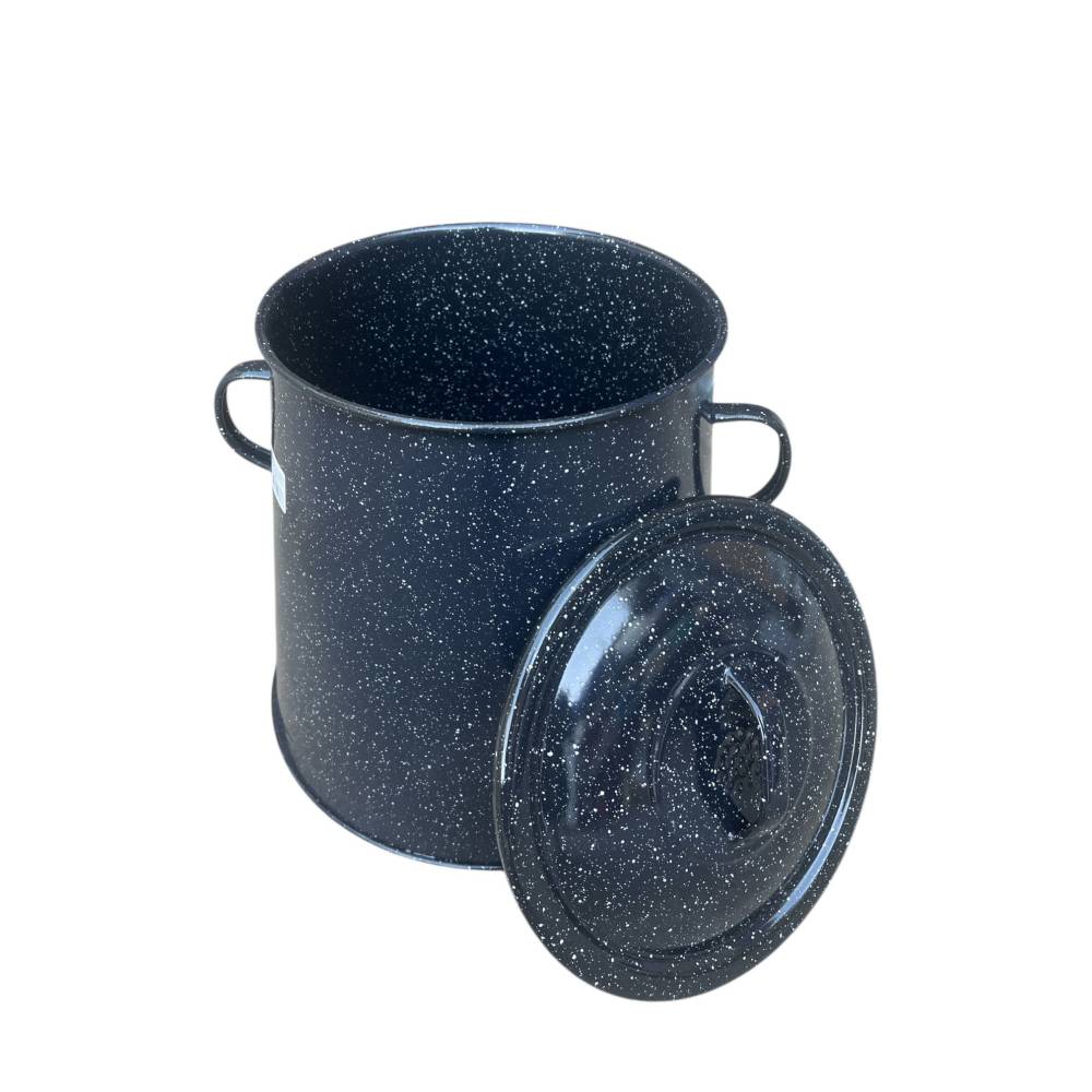 Garnita emailata neagra/bidon untura 10 L