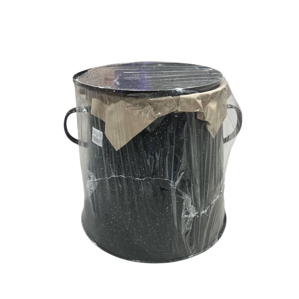 Garnita emailata neagra/bidon untura 10 L