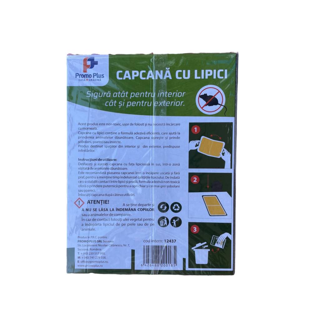 Capcana cu lipici pentru soareci si insecte, 10buc/set