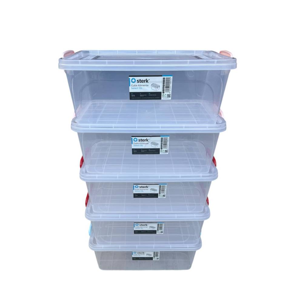 Set 5 cutii alimente 12L + 5 cutii alimente 20L