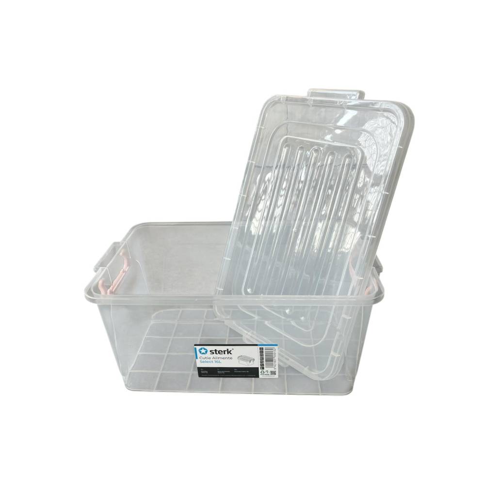 Caserola / Cutie alimente cu maner si capac 16 L