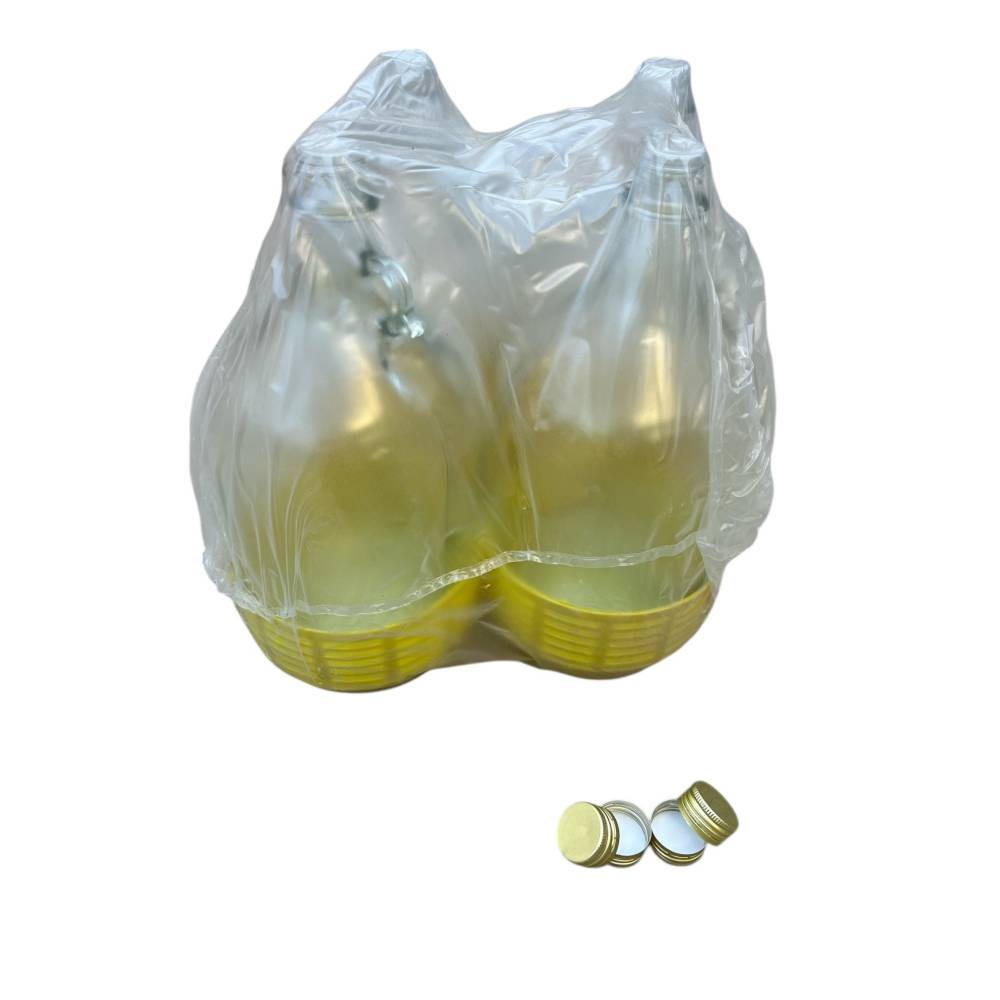 Damigeana 5L din sticla in cos din plastic cu dop prin infiletare 4 buc/set Damigeana 5L din sticla in cos din plastic cu dop prin infiletare 4 buc/set