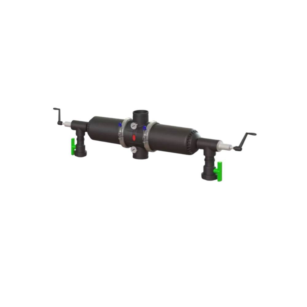 Filtru semi-automat dublu cu sita 3 inch filet exterior, industrial