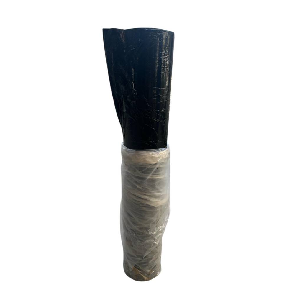 Folie neagra pentru mulcire 1.2m x 1000 m, 15 microni