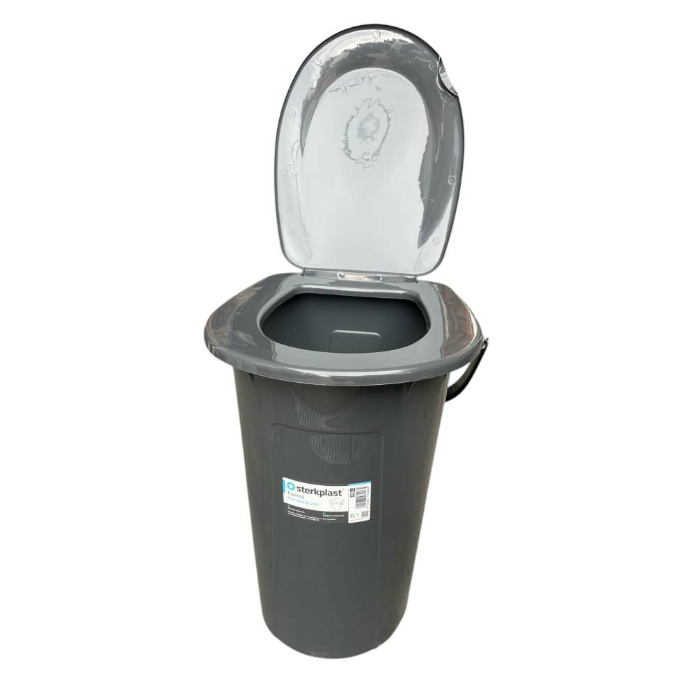 Galeata WC cu capac plastic, 24 L