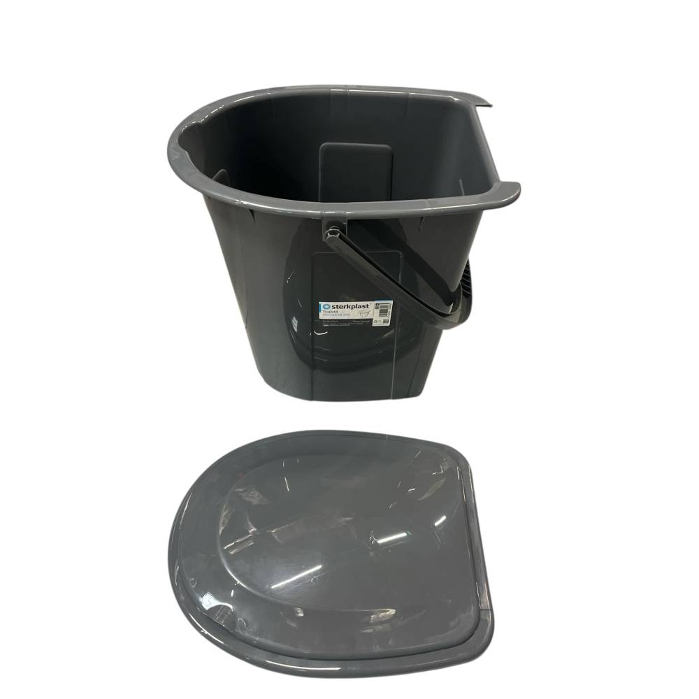 Galeata WC cu capac plastic, 24 L