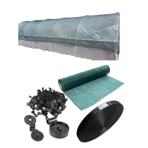 Kit complet protectie solar, plasă umbrire 4 x 10m, 40% si accesorii