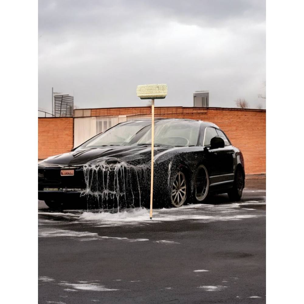 Perie auto akay, sistem de conectare la furtun cu coada