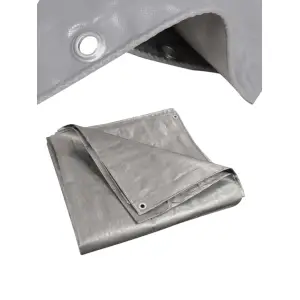 Prelata groasa impermeabila Gri 2x3m, densitate 225g/mp 