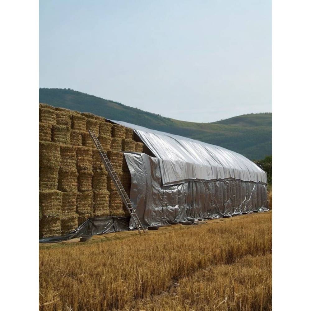 Prelata groasa impermeabila Gri 8x10m, densitate 225g/mp 