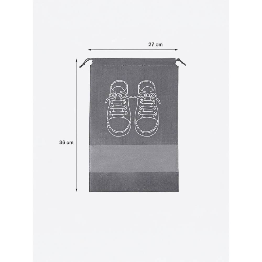 Sac depozitare incaltaminte, 27x36cm Gri