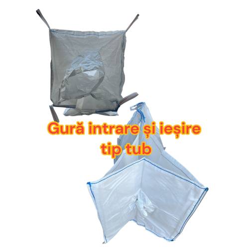 Saci Big Bags 90 x 90 x 95 cm, Alb, 500 kg Saci Big Bags 90 x 90 x 95 cm, Alb, 500 kg