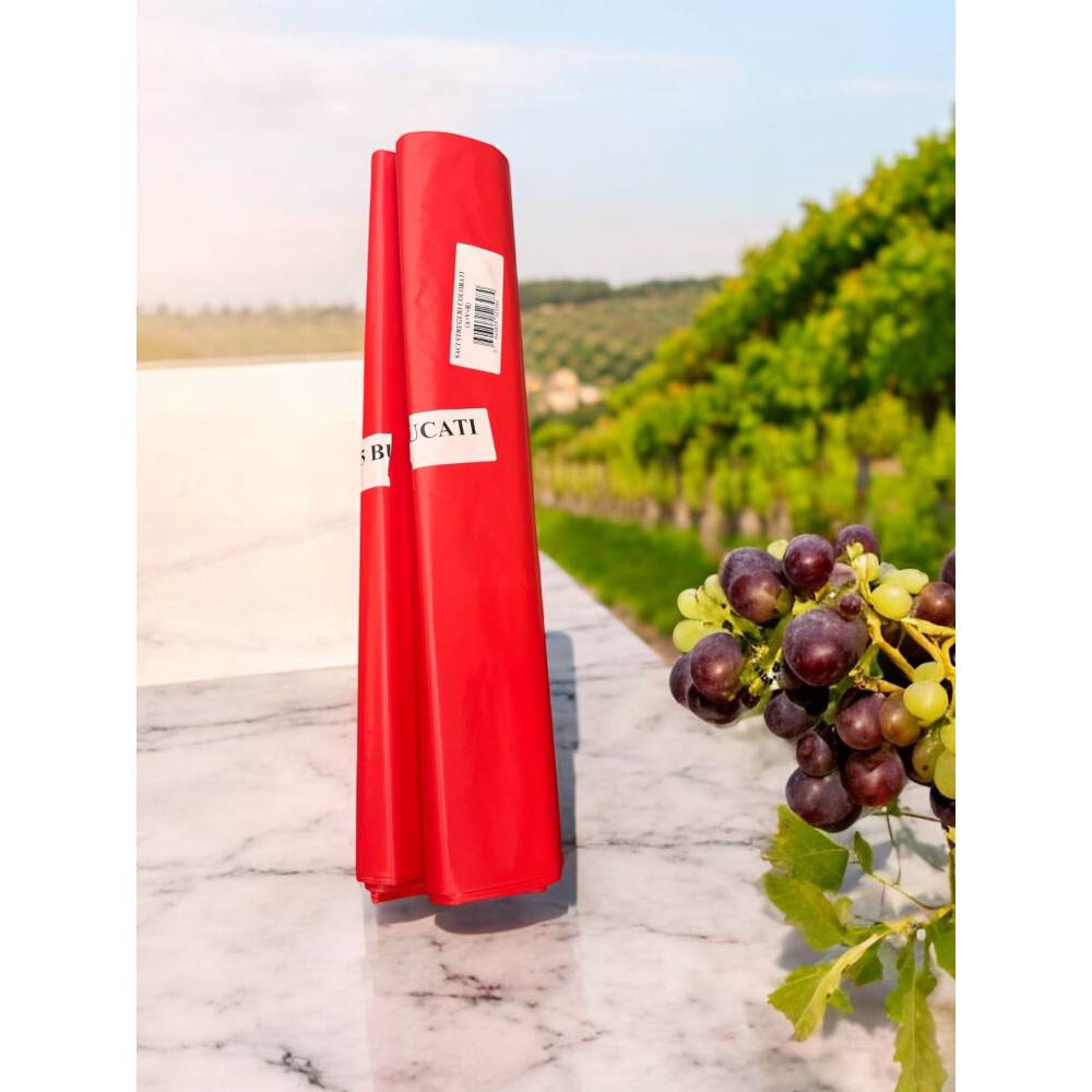 Saci struguri plastic 53x93cm Rosii, 25 buc/set