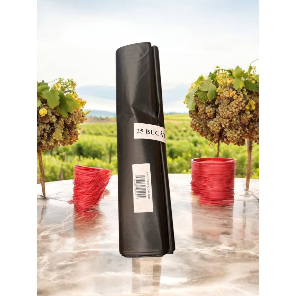 Saci struguri plastic 53x93 Gri, 25 buc/set