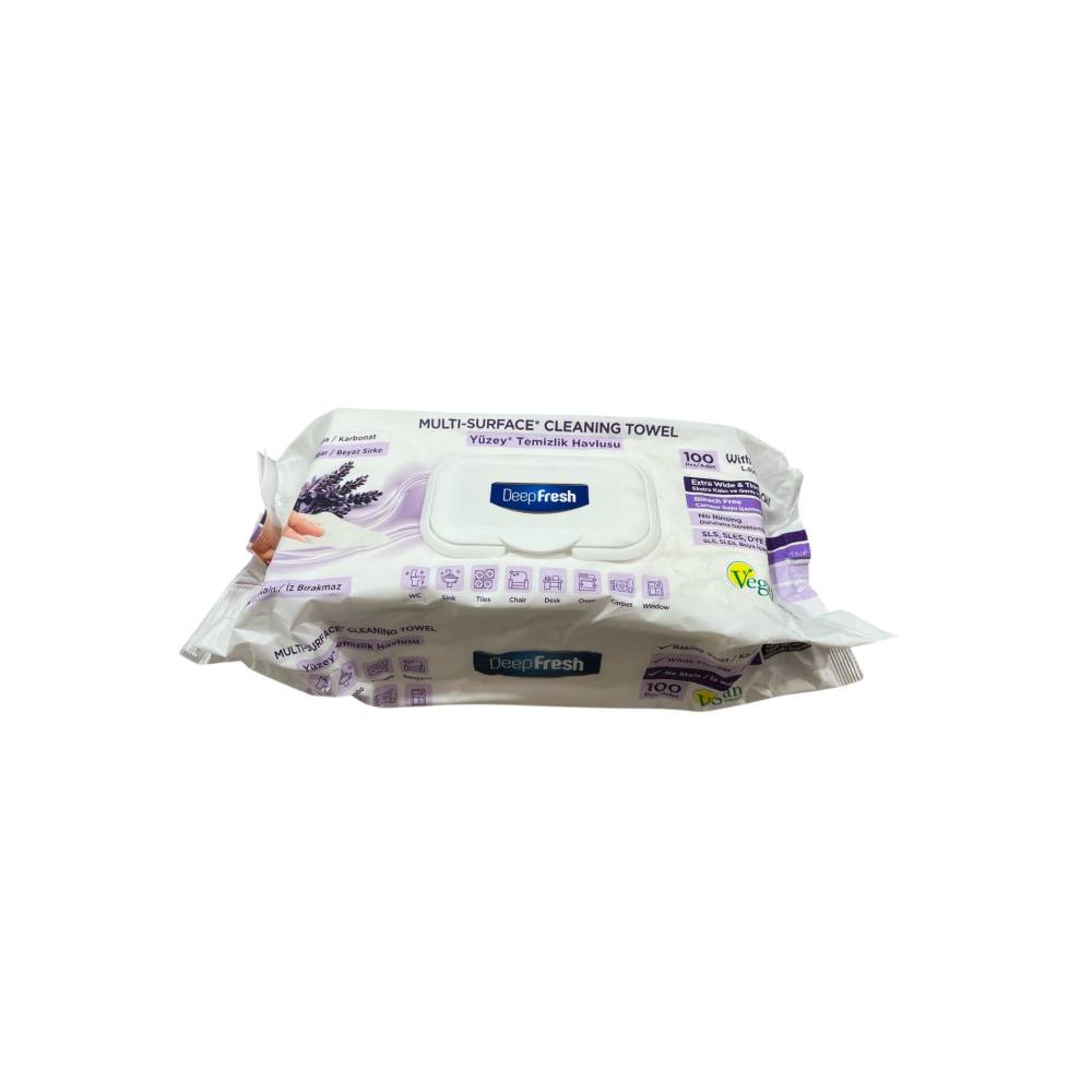 Servetele umede multisuprafete cu Bicarbonat si otet Deep Fresh, Lavanda, 100buc/set