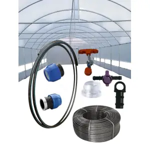 Sistem de irigatii prin picurare pentru solarii tub 20cm/100m