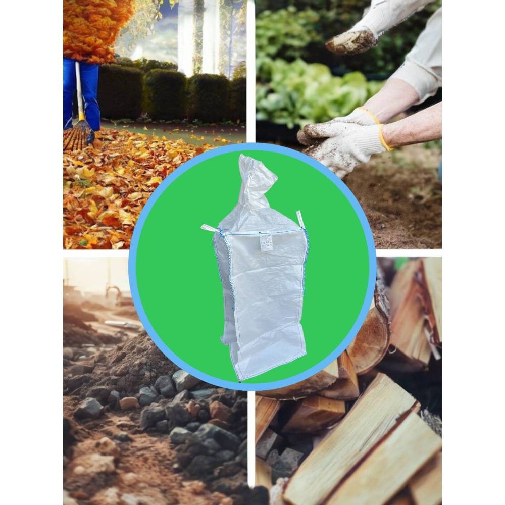 Saci Big Bags 95 x 95 x 187 cm Alb, 1300 kg