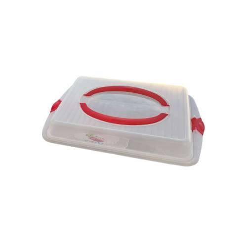 Cutie prajituri/tort cu capac si maner 45 x 30 x 9.5 cm Cutie prajituri/tort cu capac si maner 45 x 30 x 9.5 cm