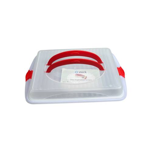 Cutie prajituri/tort cu capac si maner 45 x 30 x 9.5 cm Cutie prajituri/tort cu capac si maner 45 x 30 x 9.5 cm