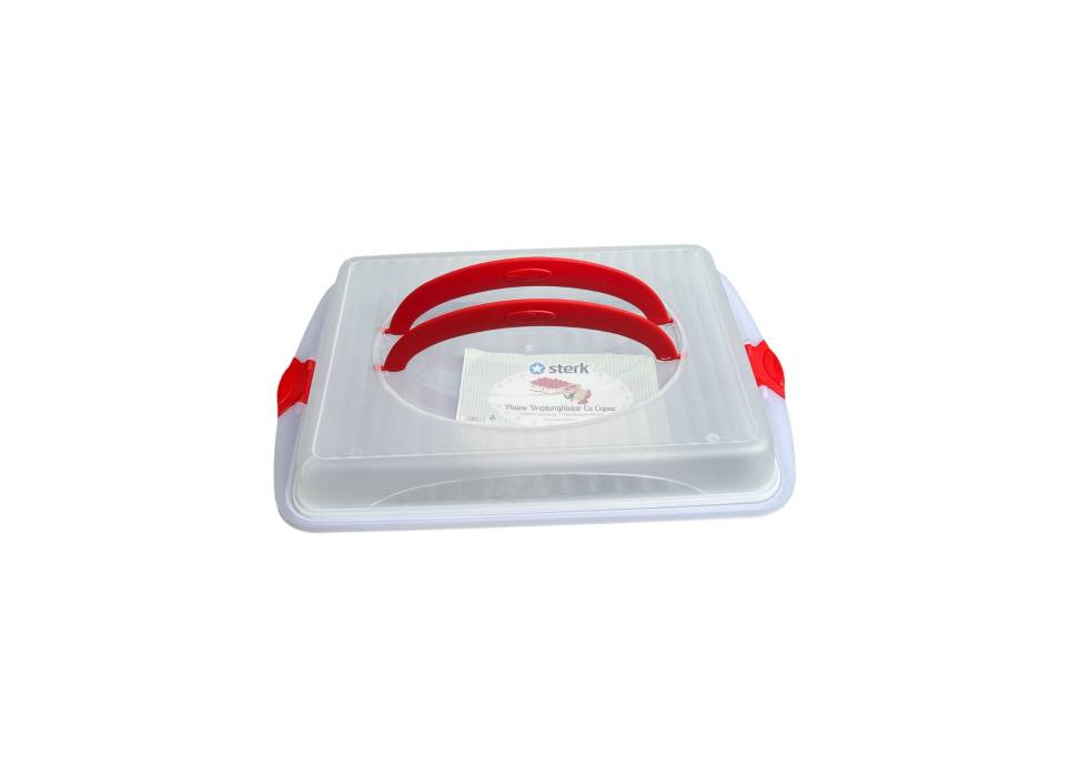 Cutie prajituri/tort cu capac si maner 45 x 30 x 9.5 cm Cutie prajituri/tort cu capac si maner 45 x 30 x 9.5 cm