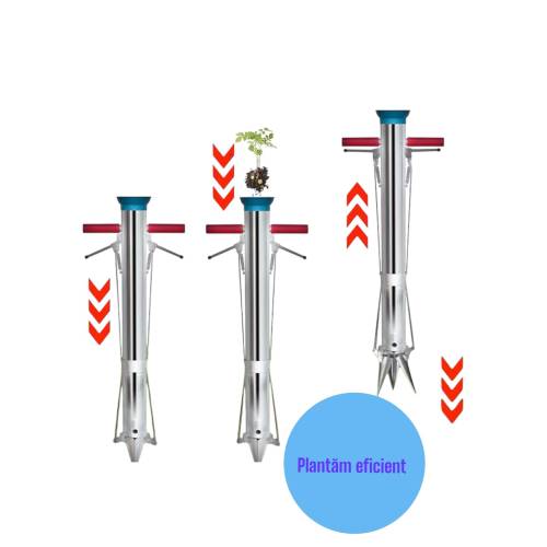 Plantator rasaduri 90cm Inox