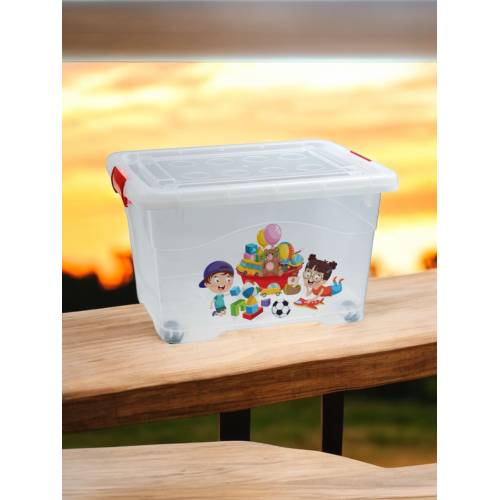 Cutie depozitare cu roti 50L si Cutie depozitare cu roti 75L