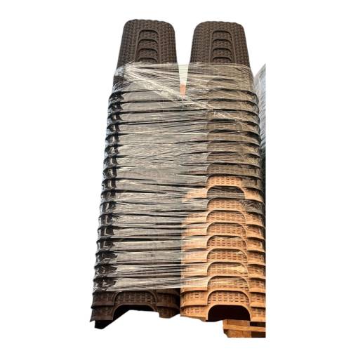 Taburet ratan / Scaun din plastic, maro inchis 45 cm inaltime Taburet ratan / Scaun din plastic, maro inchis 45 cm inaltime