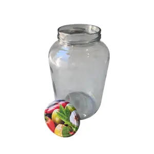 Borcan cu capac 5 L din sticla transparenta
