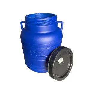 Butoi/Bidon 10L din plastic alimentar, cu capac prin infiletare si maner