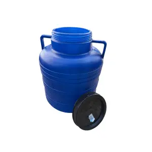 Butoi/Bidon 20L din plastic alimentar, cu capac prin infiletare si maner