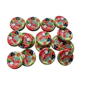 Capac borcan 82 mm (metal) legume, pentru borcan 720 ml, set 40 capace