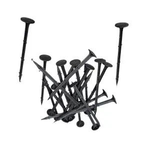 Cuie agrotextil (fixare folie), 20 cm, din plastic, 50 bucati