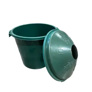 Cos damigeana 10 litri din plastic verde
