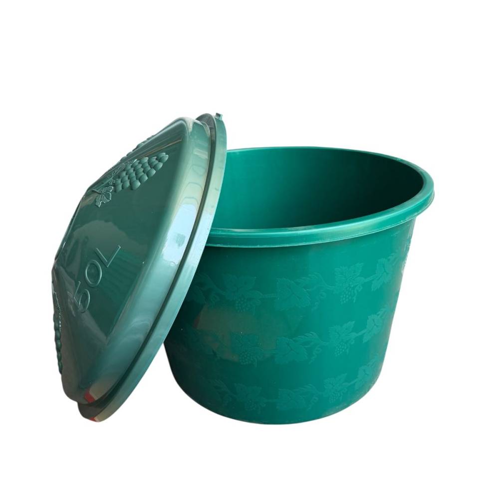Cos damigeana 50 litri din plastic verde Cos damigeana 50 litri din plastic verde