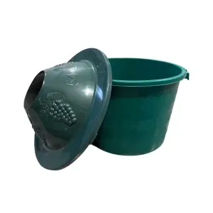 Cos damigeana 54 litri din plastic verde