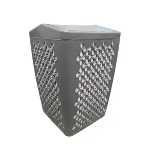 Cos gunoi 12 litri (capac batant), gri