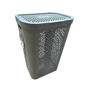 Cos de rufe gri cu capac 60 litri, Evo