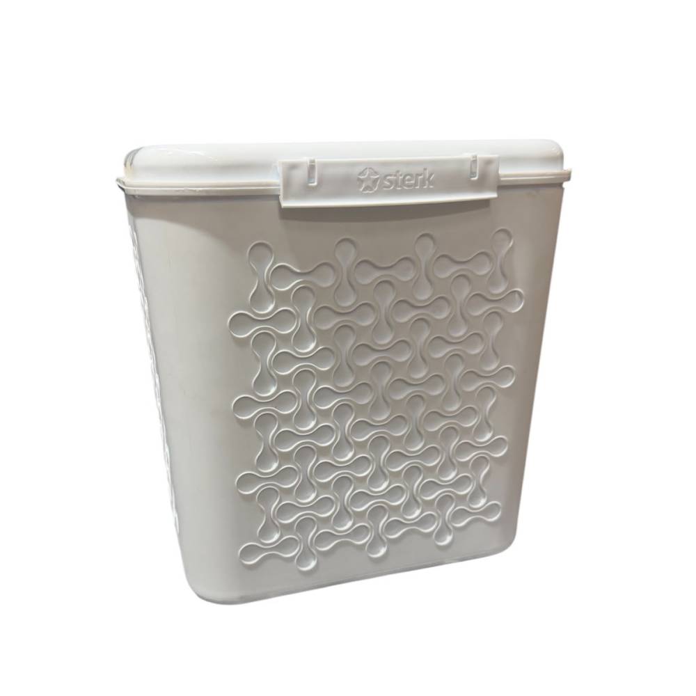 Cutie depozitare detergent din plastic, alb Cutie depozitare detergent din plastic, alb
