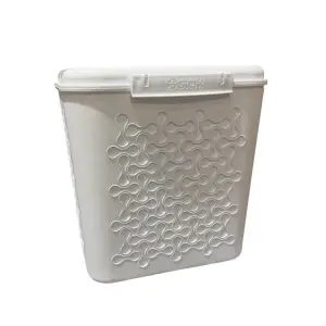Cutie depozitare detergent din plastic, alb