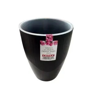 Ghiveci orhidee (masca din plastic), negru, D13