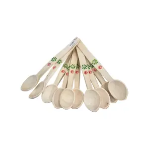 Lingura din lemn 30 cm, set 10 bucati