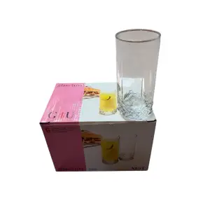 Pahare din sticla 290 ml, pentru apa, set 6 bucati