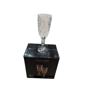 Set 6 pahare sampanie, 165 ml, sticla cristal, 6 bucati